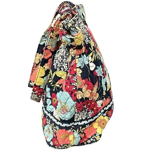 Vera Bradley Happy Snails Large Quilted Tote Bag Cottagecore Travel Retired 2011 - Picture 5 of 10